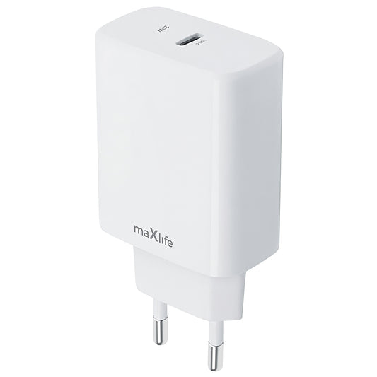 MaXlife MXTC-10-20C, 20W, 3A, 1 x USB-C, hvid