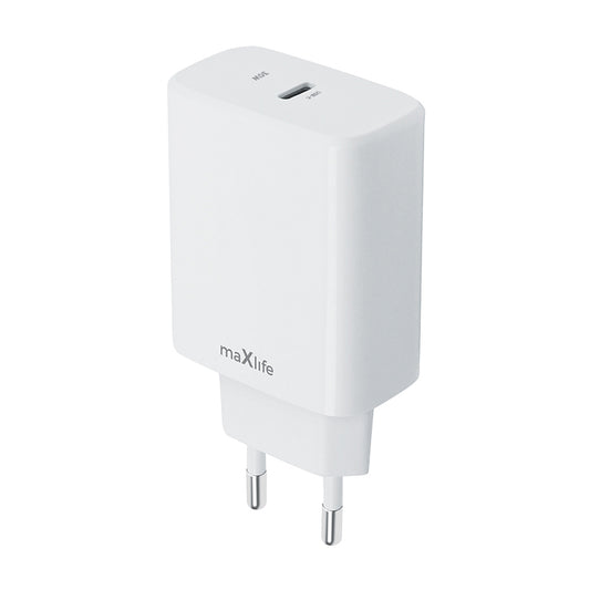 MaXlife MXTC-10-30C netværksoplader, 30W, 3A, 1 x USB-C, hvid