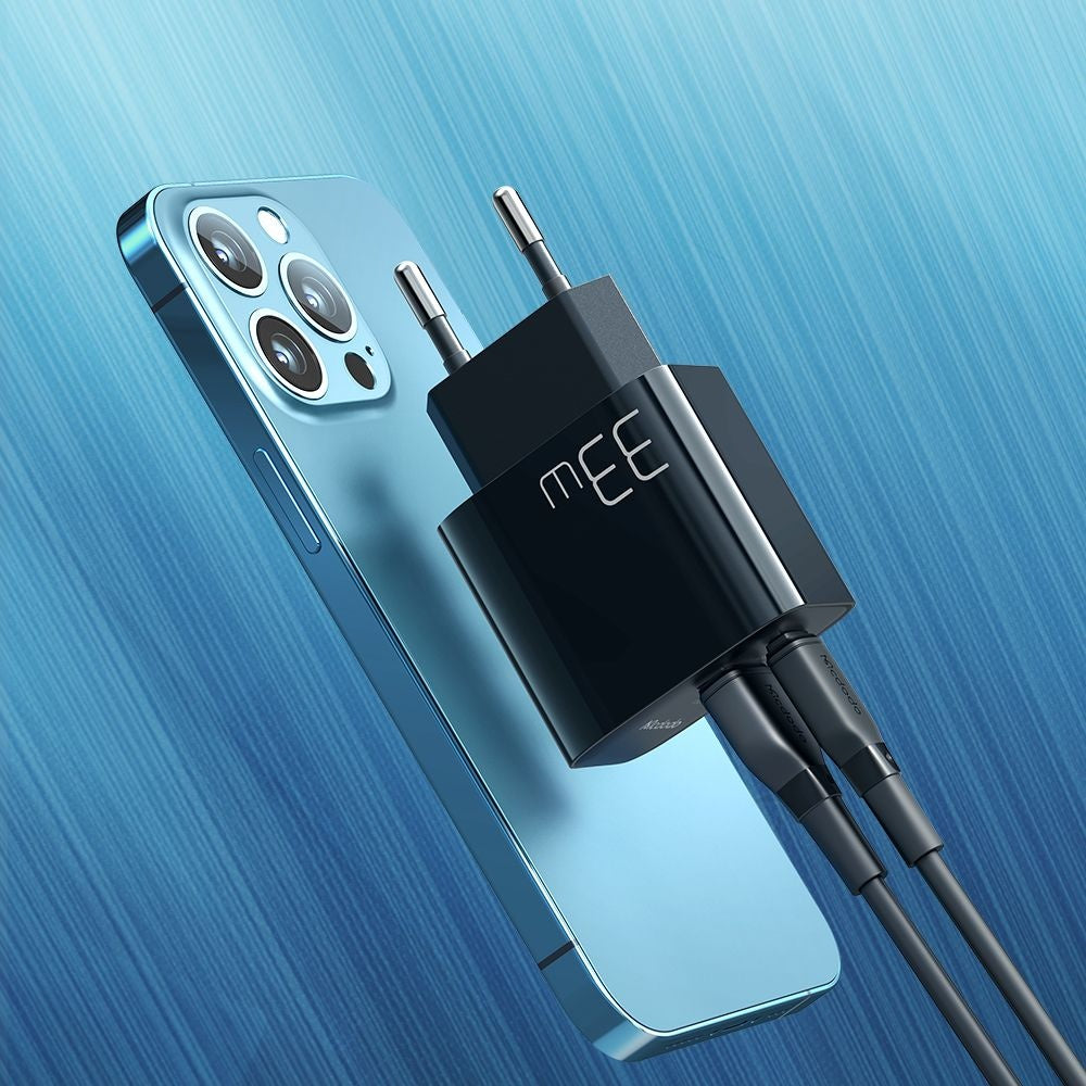 McDodo CH-0921 Netværksoplader, 33W, 3A, 1 x USB-A - 1 x USB-C, Sort