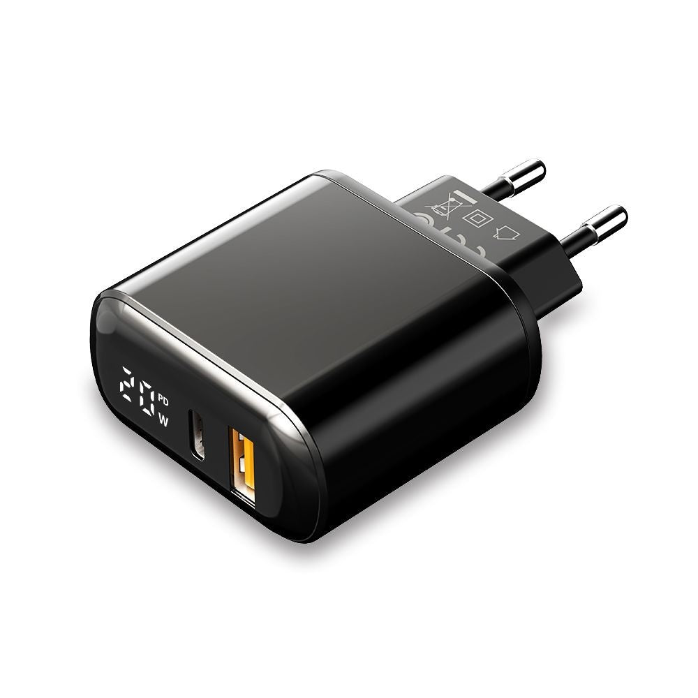 McDodo CH-7170 Chocolate Display netværksoplader, 20W, 3A, 1 x USB-A - 1 x USB-C, Sort