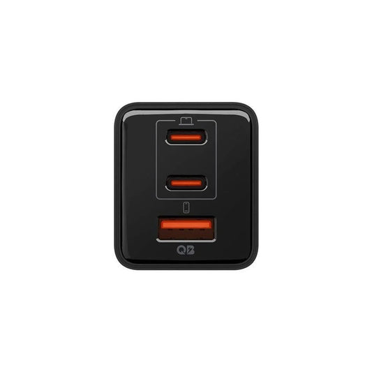 Spigen EE473EU Essential netværksoplader, 47W, 3A, 1 x USB-A - 2 x USB-C, Sort ACH09465