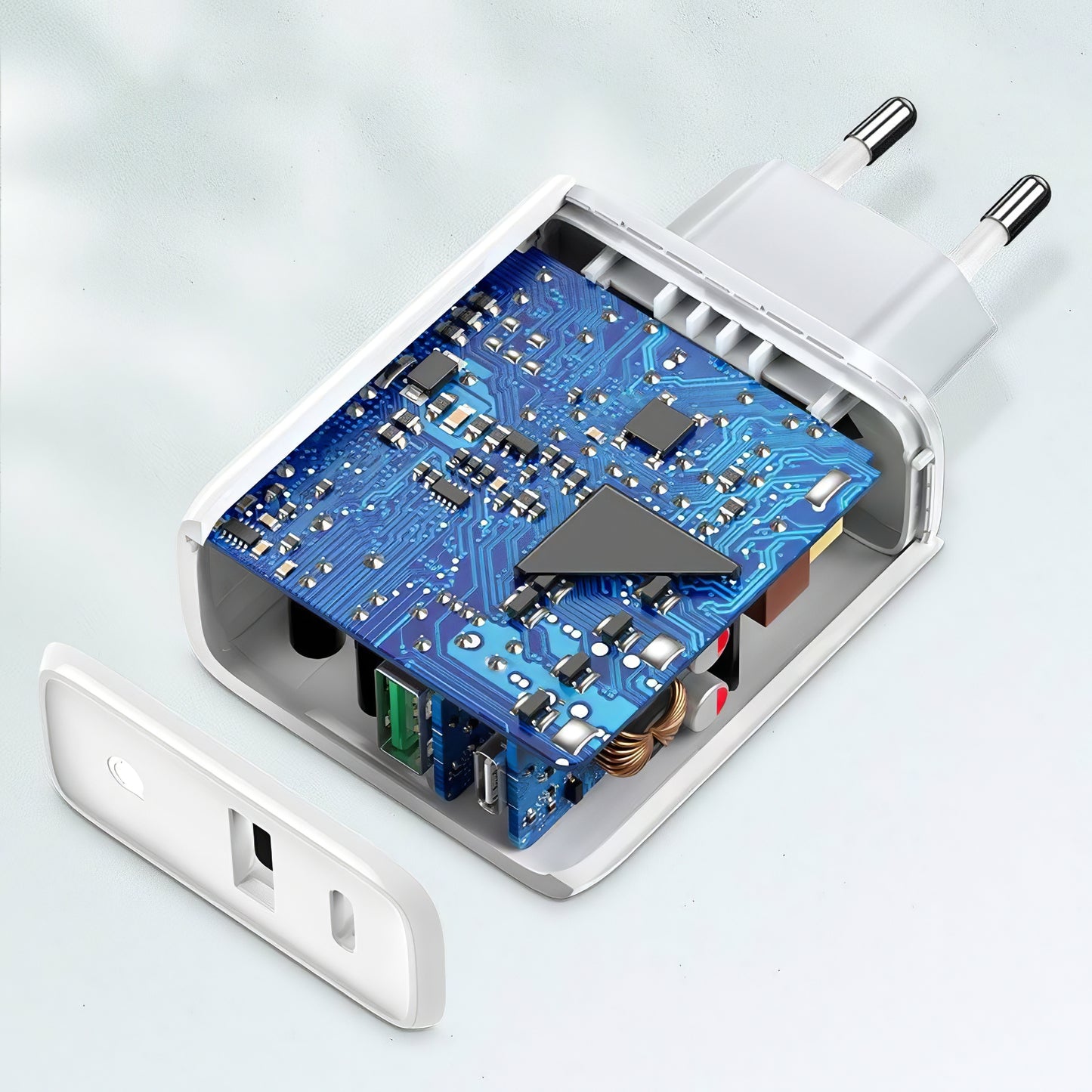 Netværksoplader UGREEN CD170, 36W, 3A, 1 x USB-A - 1 x USB-C, hvid