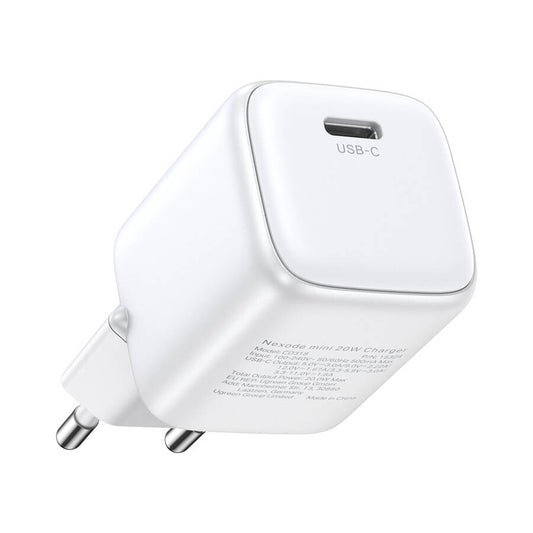 Netværksoplader UGREEN CD318, 20W, 3A, 1 x USB-C, hvid
