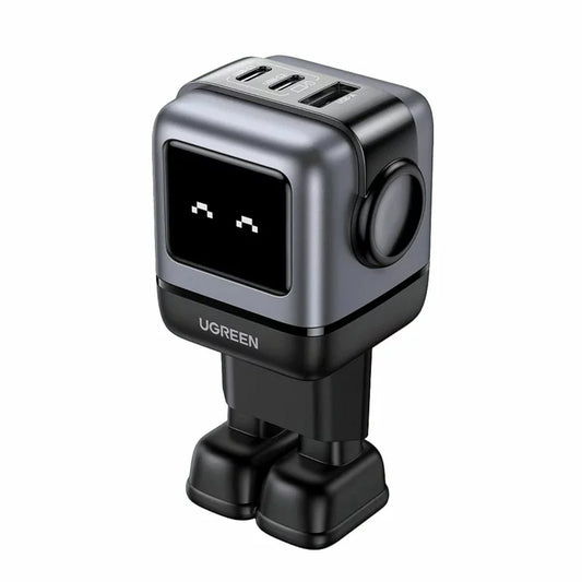 Netværksoplader UGREEN CD361 Uno, 65W, 3,25A, 1 x USB-A - 2 x USB-C, sort