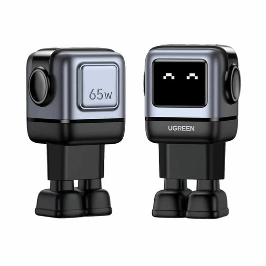 Netværksoplader UGREEN CD361 Uno, 65W, 3,25A, 1 x USB-A - 2 x USB-C, sort