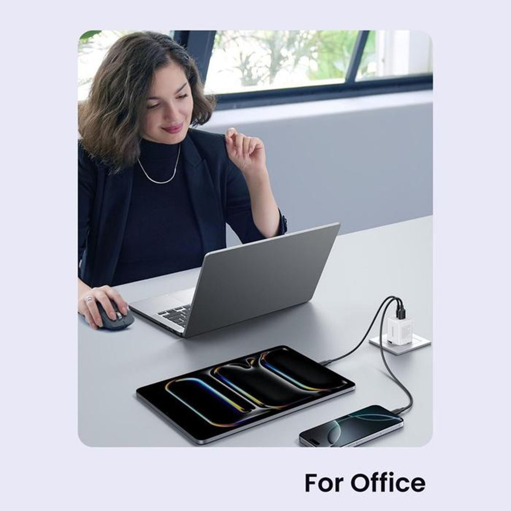 UGREEN X516 Netværksoplader, 30W, 3A, 1 x USB-A - 1 x USB-C, Blå