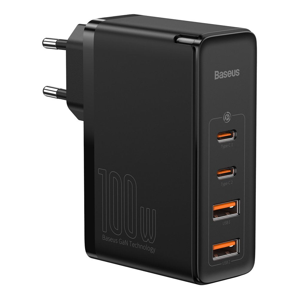 Netværksoplader Baseus Gain2 Pro, 100W, 5A, 2 x USB-A - 2 x USB-C, sort CCGAN2P-L01
