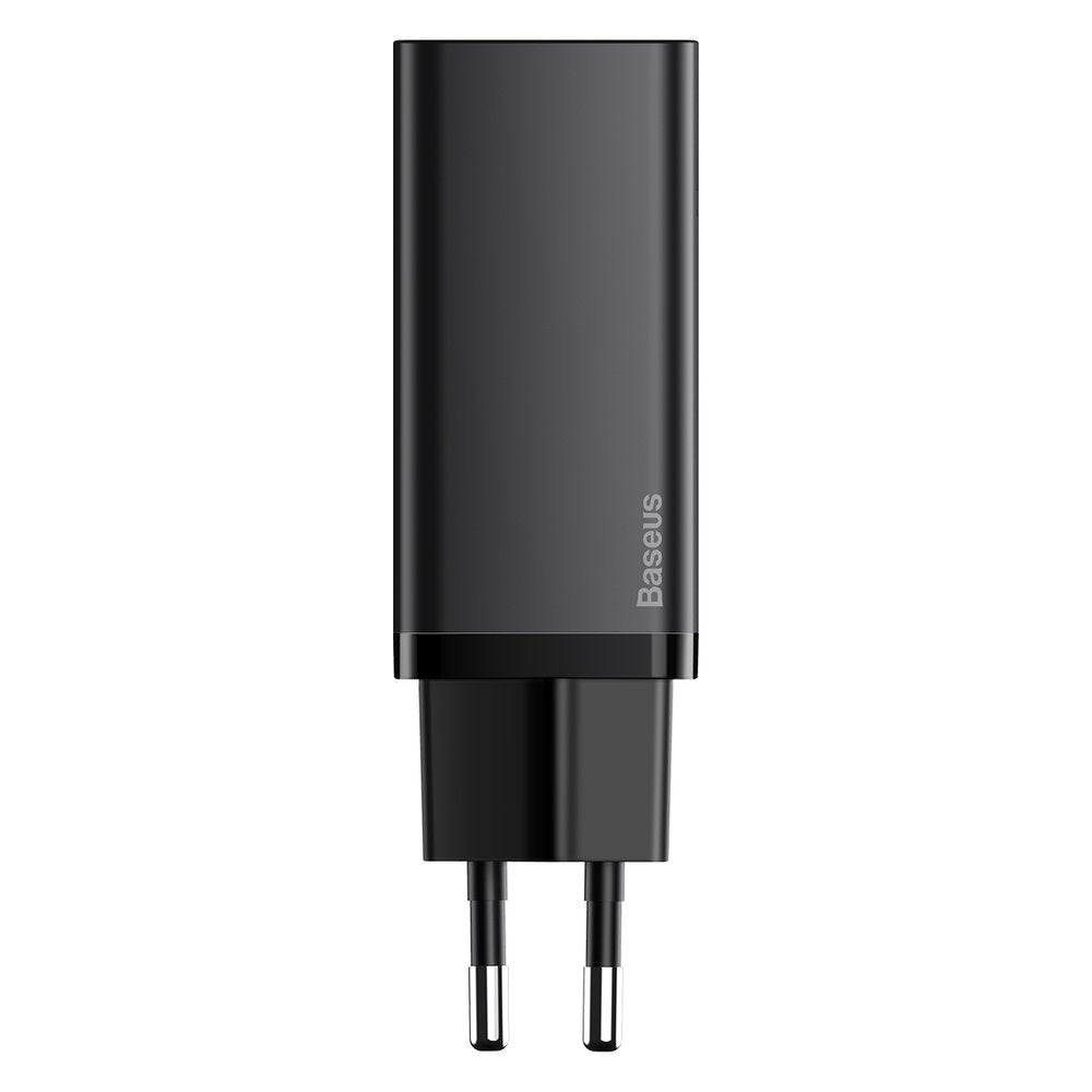Baseus Gain2 Lite netværksoplader, 65W, 3A, 1 x USB-A - 1 x USB-C, sort CCGAN2L-B01