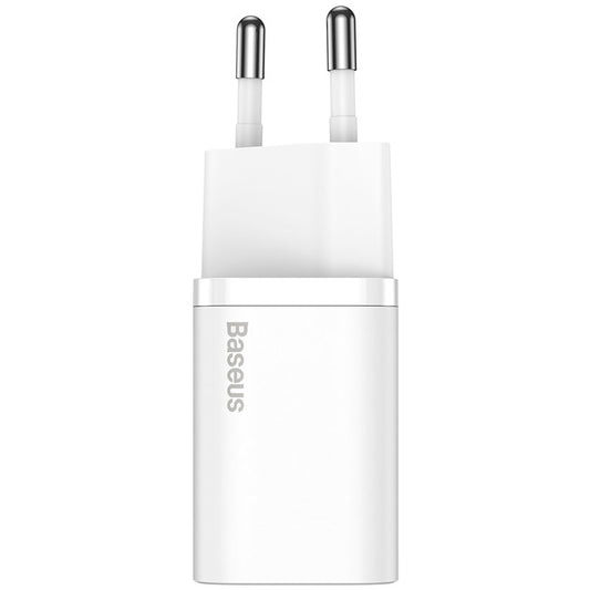 Baseus Super Si netværksoplader, 20W, 3A, 1 x USB-C, hvid CCSUP-B02
