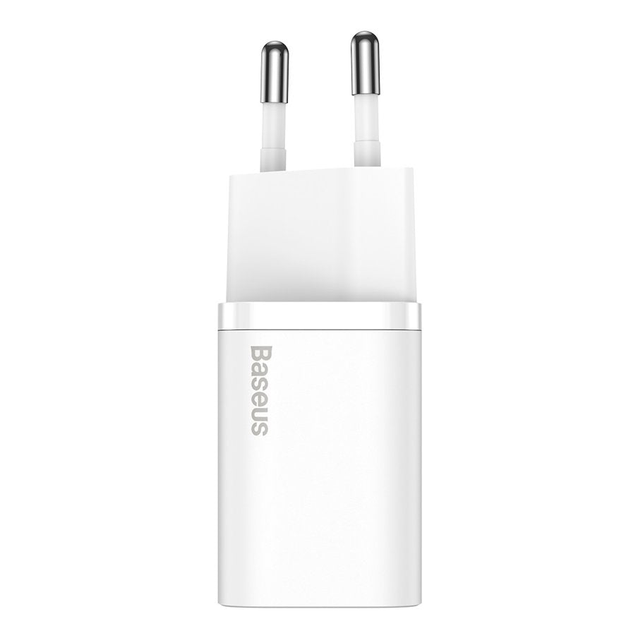 Baseus Super Si netværksoplader, 25W, 3A, 1 x USB-C, hvid CCSP020102