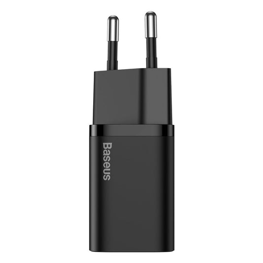 Baseus Super Si netværksoplader, 30W, 3A, 1 x USB-C, sort CCSUP-J01
