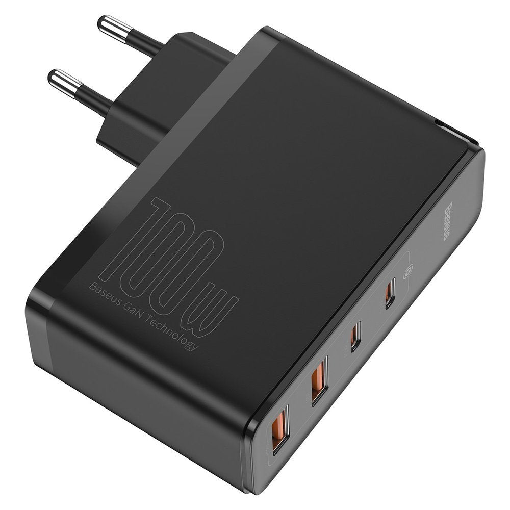 Netværksoplader Baseus Gain2 Pro, 100W, 5A, 2 x USB-A - 2 x USB-C, sort CCGAN2P-L01