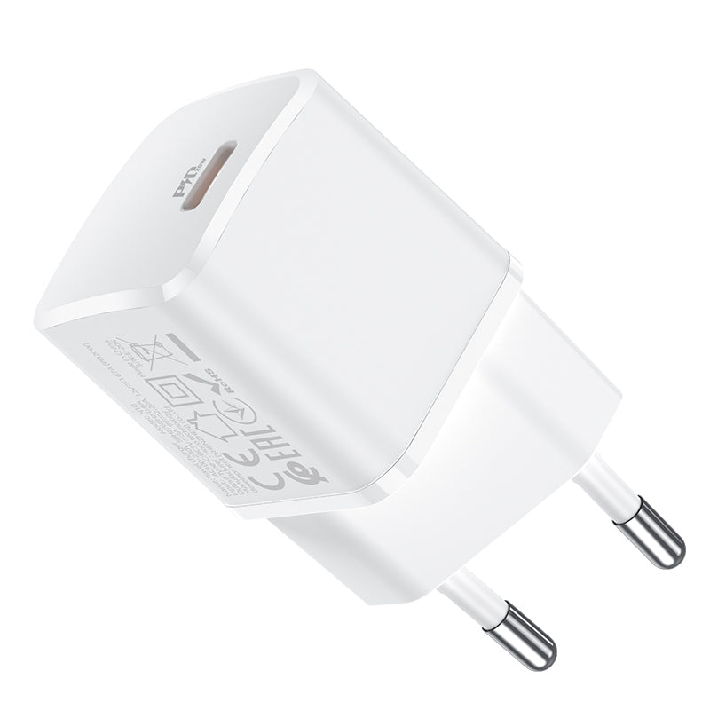 Netværksoplader HOCO N10, 20W, 3A, 1 x USB-C, hvid