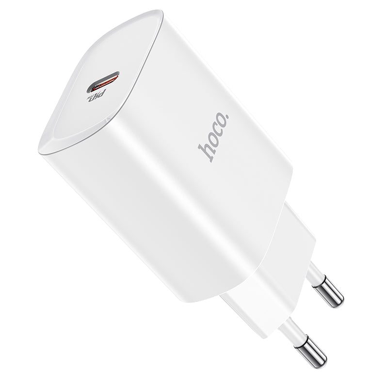 Netværksoplader HOCO N14, 20W, 3A, 1 x USB-C, hvid