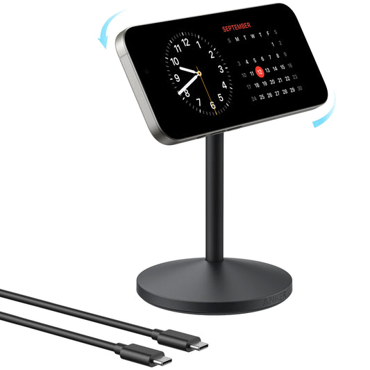 Anker MagGo Stand trådløs netværksoplader, 15W, 1.67A, Sort A25X1H11