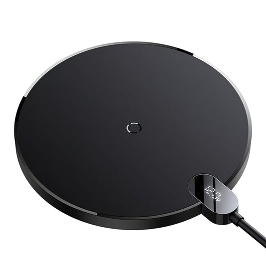 Trådløs netværksoplader Baseus Digital Led Display Gen 2, 15W, 1,67A, sort CCED000001 CCED000001