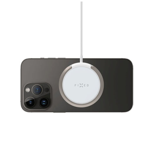 Trådløs Netværksoplader Fixed Ring, 15W, 1.67A, Hvid