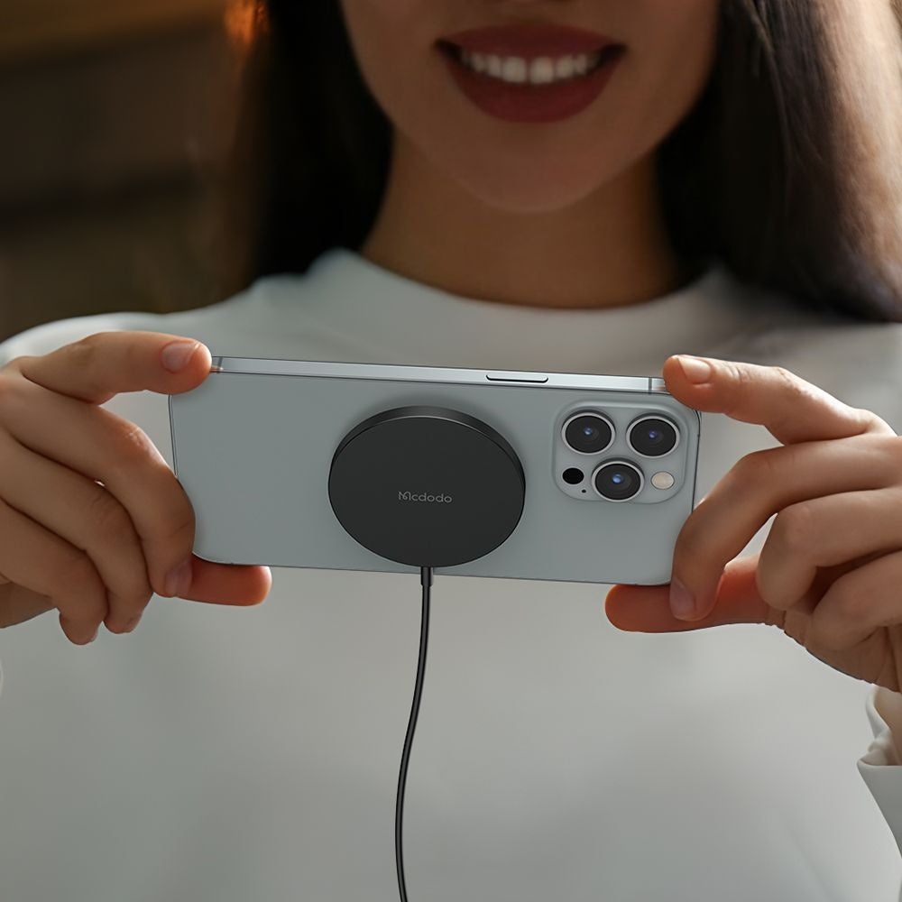 Trådløs Netværksoplader McDodo CH-4360 Moon, 15W, 1.67A, Sort