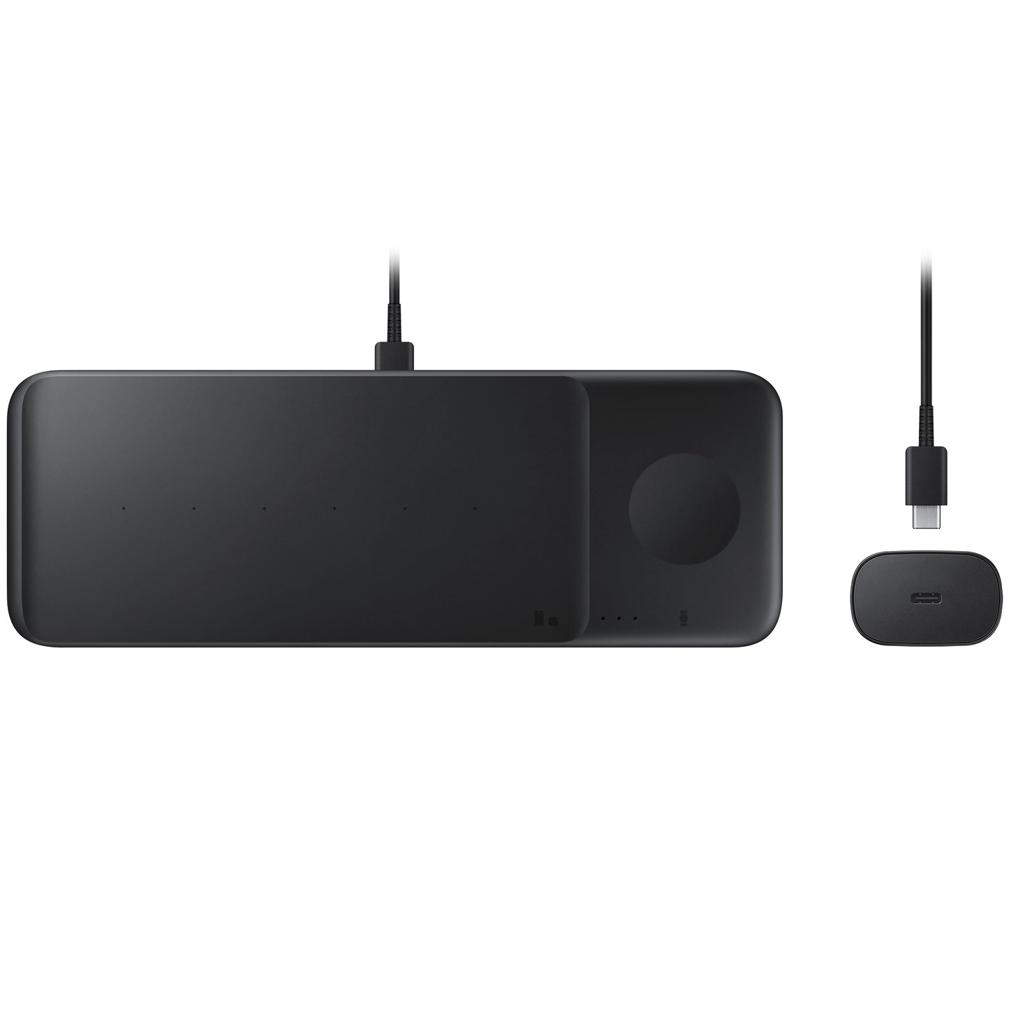 Samsung Trio trådløs netoplader, 9W, 1A, sort, genforseglet EP-P6300TBEGEU