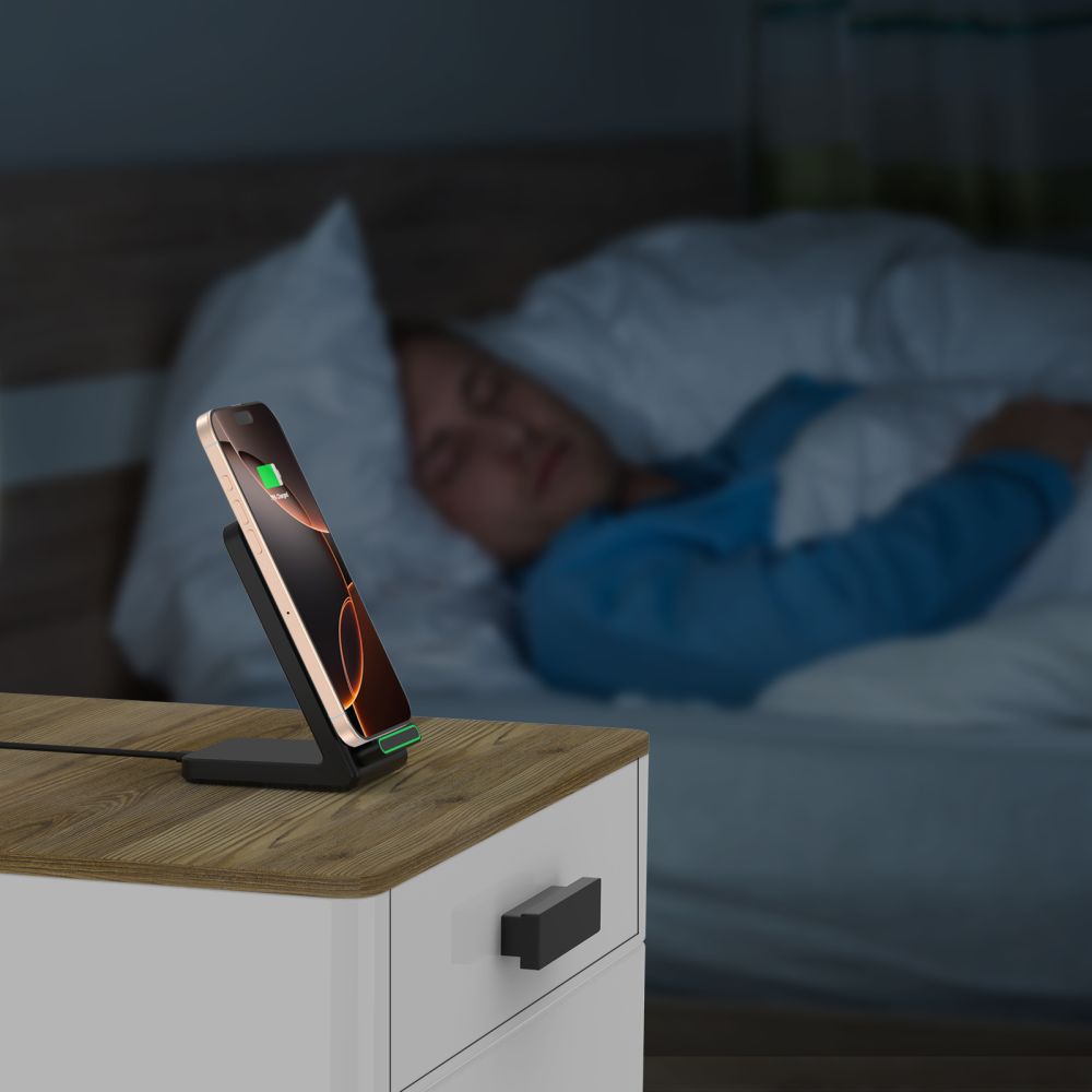 Trådløs netværksoplader Tech-Protect QI15W-A40, 15W, 1,67A, sort