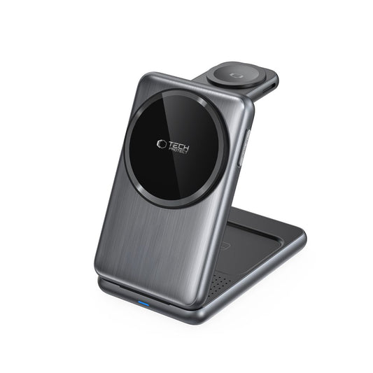 Trådløs Netværksoplader Tech-Protect A42 3i1, 15W, 1.67A, Grå
