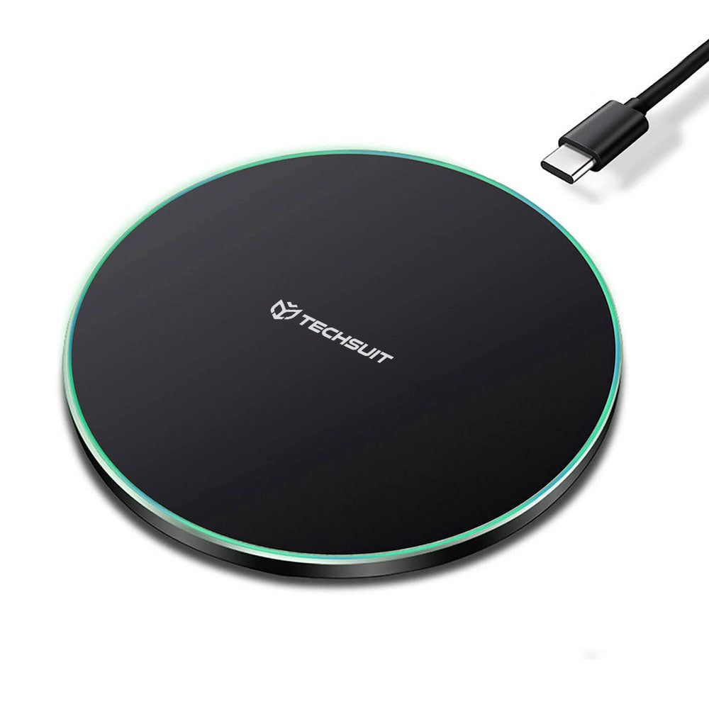 Trådløs Netværksoplader Techsuit CHWR031 Premium, 15W, 1.67A, Sort