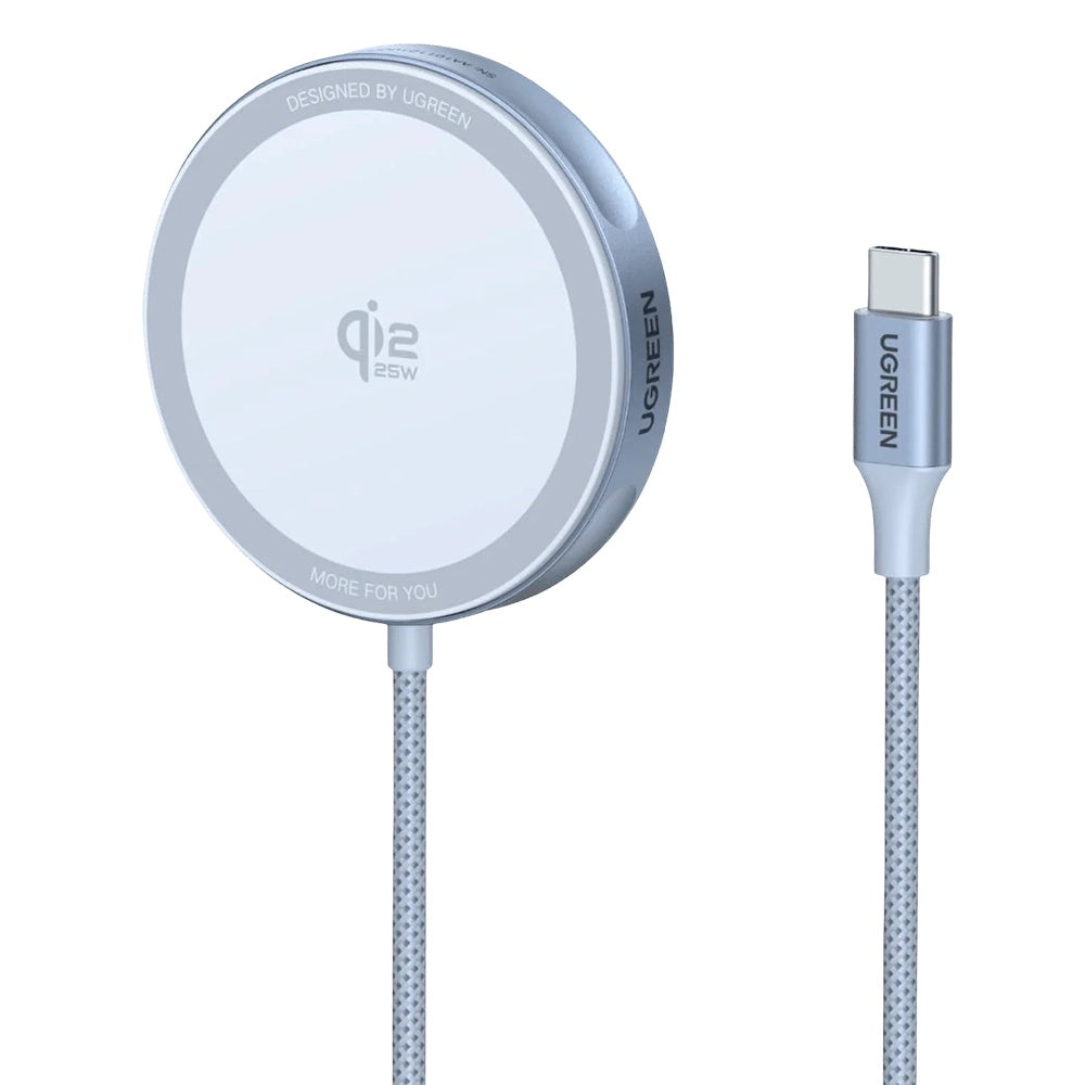 UGREEN MagFlow Trådløs Netværksoplader, 25W, Blå