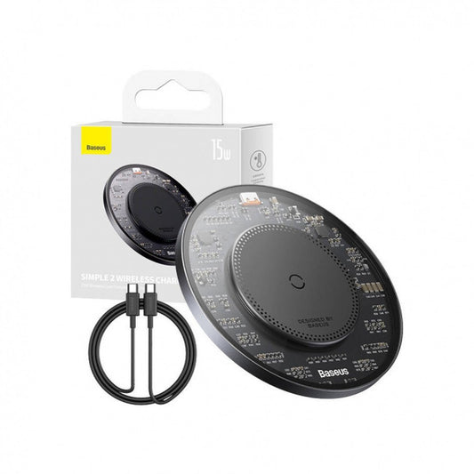 Trådløs netværksoplader Baseus BS-W530, 15W, 1,67A, sort CCJJ050001