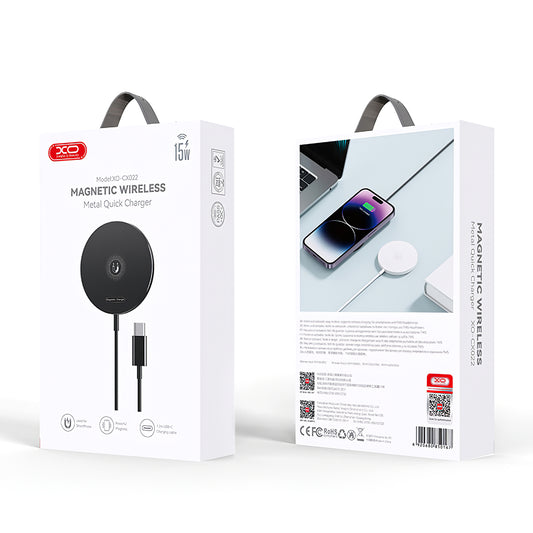 Trådløs netværksoplader XO Design CX022, 15W, 1,67A, sort