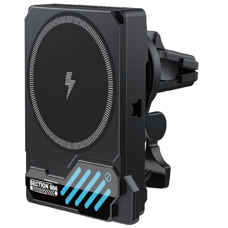 XO Design SL14 trådløs biloplader, 25 W, sort
