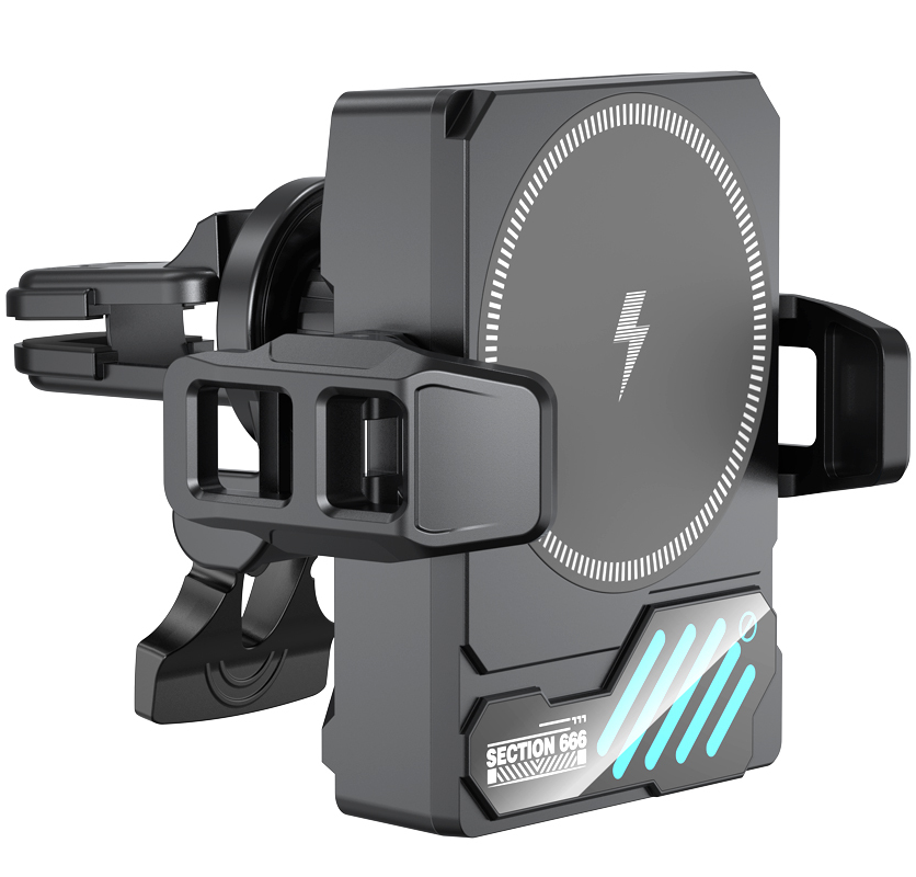 XO Design SL14 trådløs biloplader, 25 W, sort