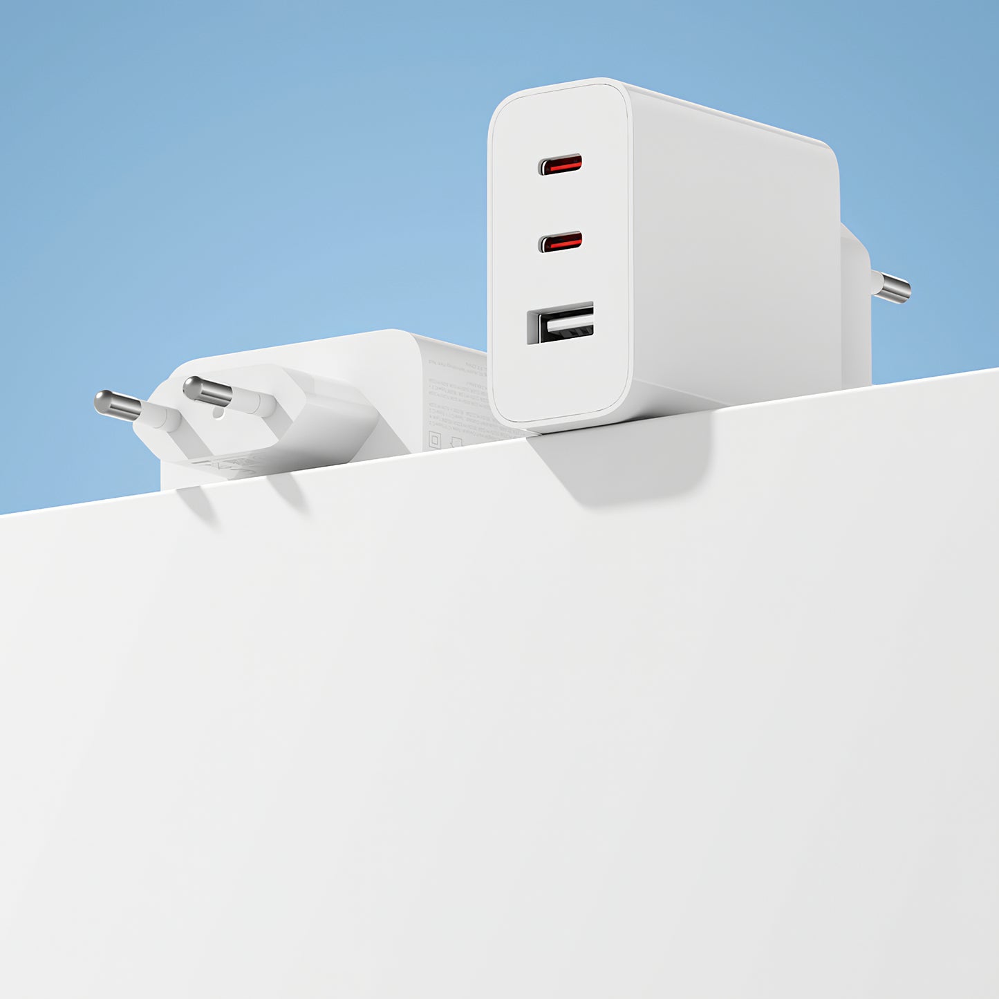 Xiaomi 2C1A GaN netværksoplader, 67W, 3A, 1 x USB-A - 2 x USB-C, hvid
