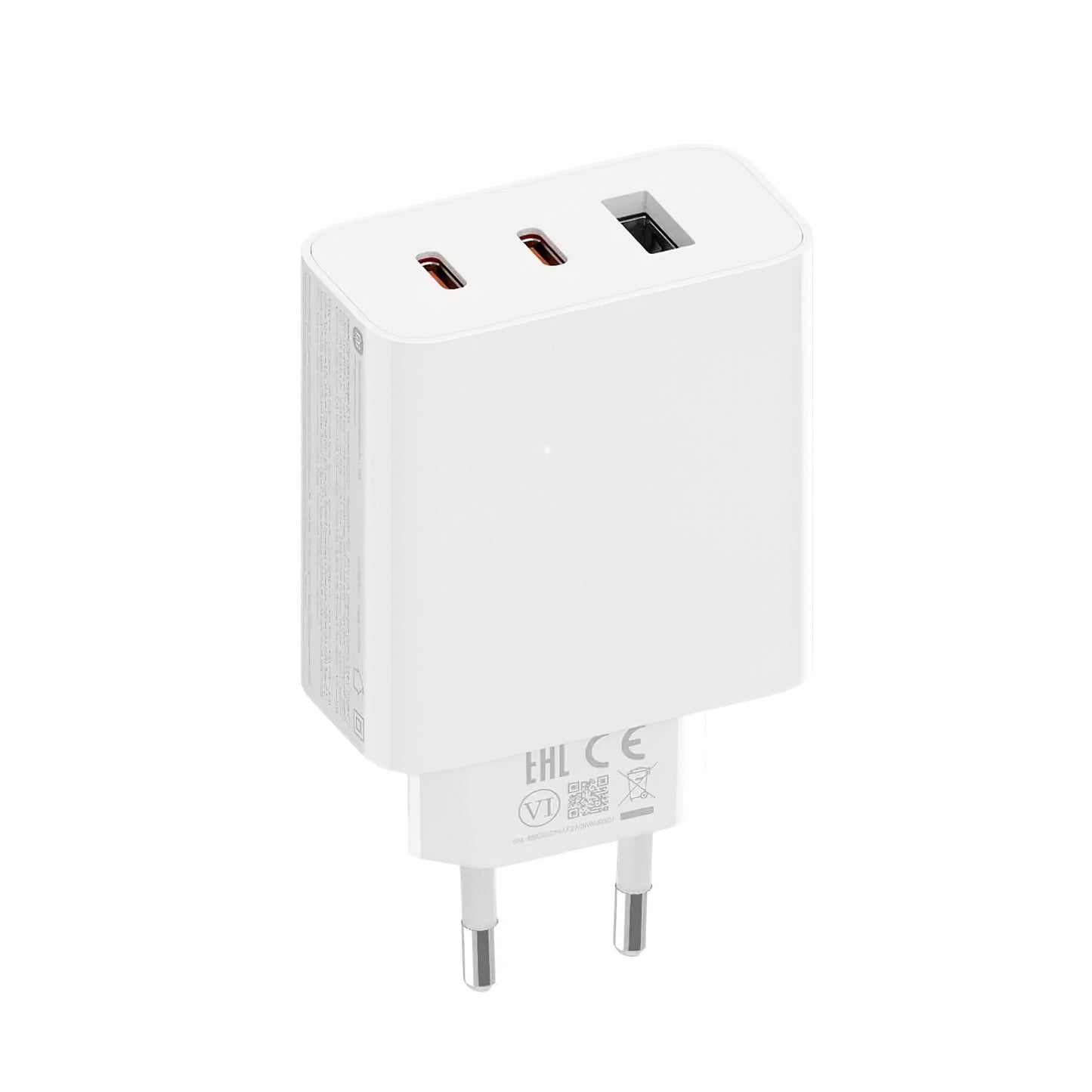 Xiaomi 2C1A GaN netværksoplader, 67W, 3A, 1 x USB-A - 2 x USB-C, hvid