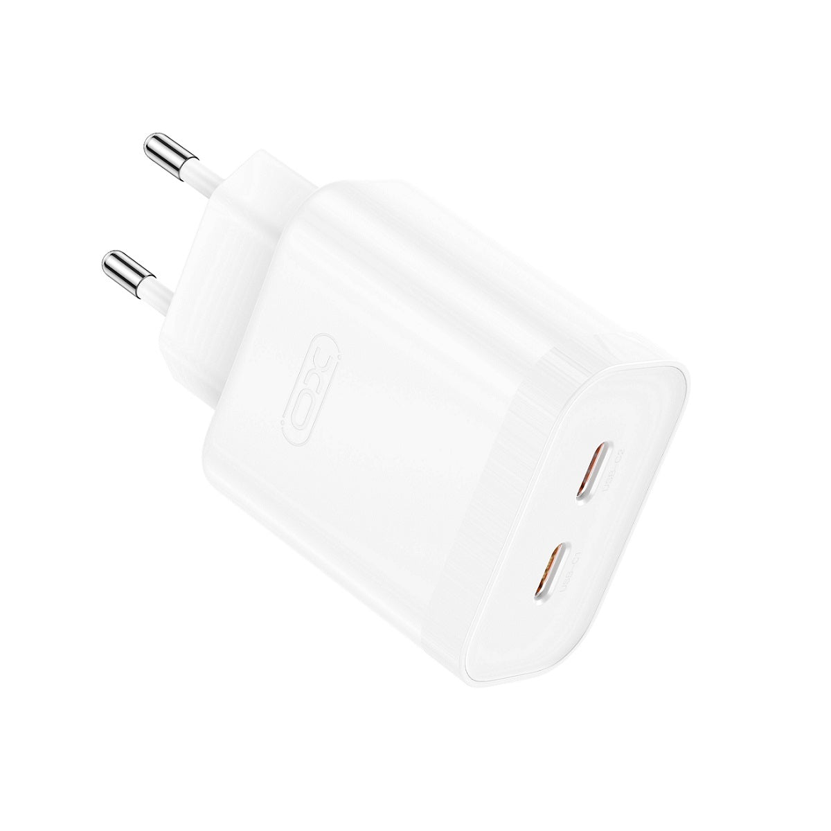Netværksoplader XO Design L105, 35W, 3A, 2 x USB-C, hvid