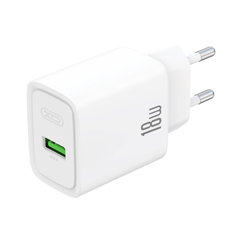 XO Design CE50 netoplader, 18 W, 3 A, 1 x USB-A, hvid