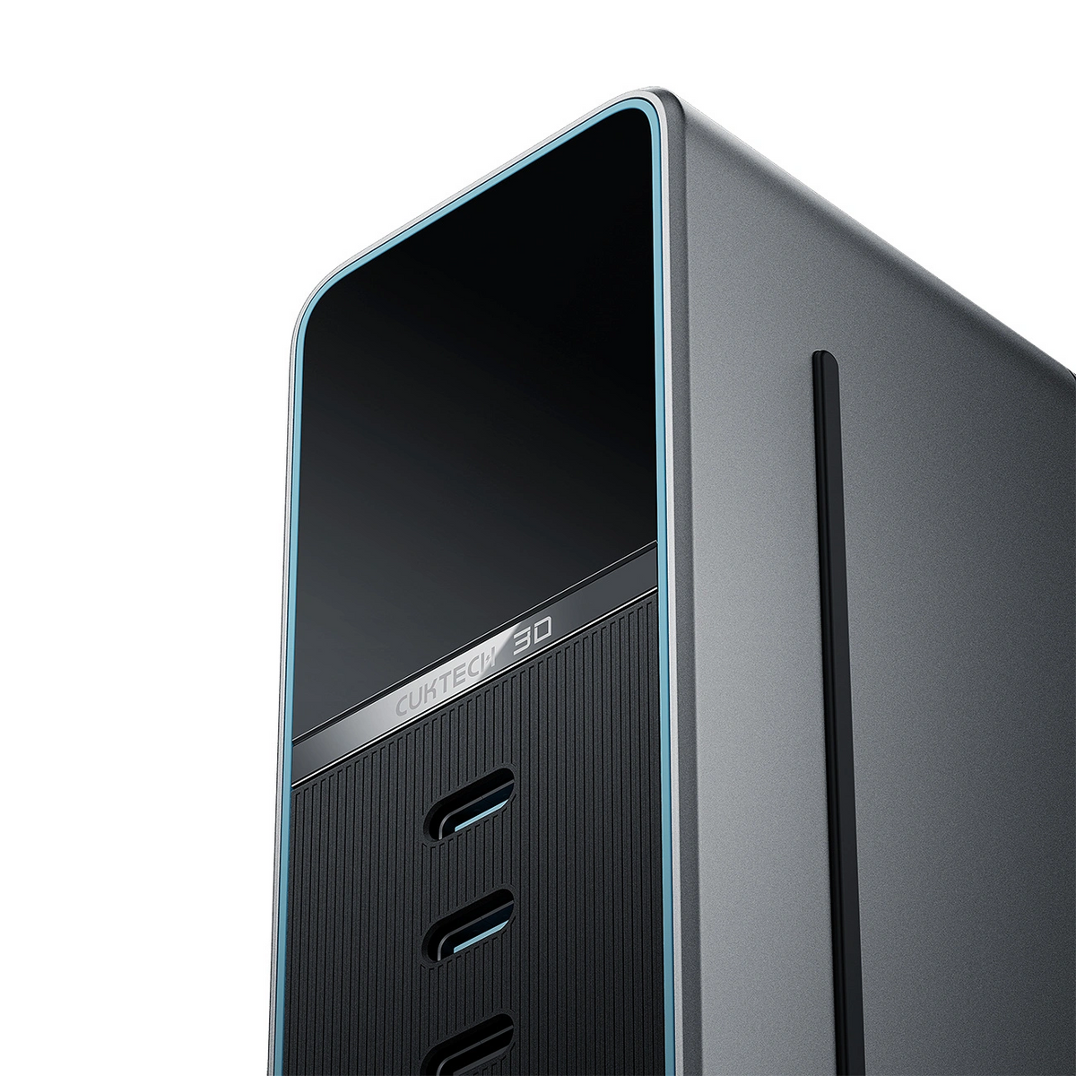 Cuktech TA3005U opladningsstation, 300W, 1 x DC - 1 x USB-A - 3 x USB-C, Grå