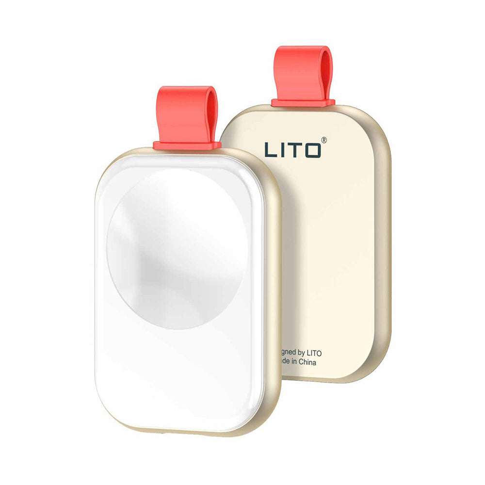 Trådløs Oplader Lito LC03 til Apple Watch Series, Hvid