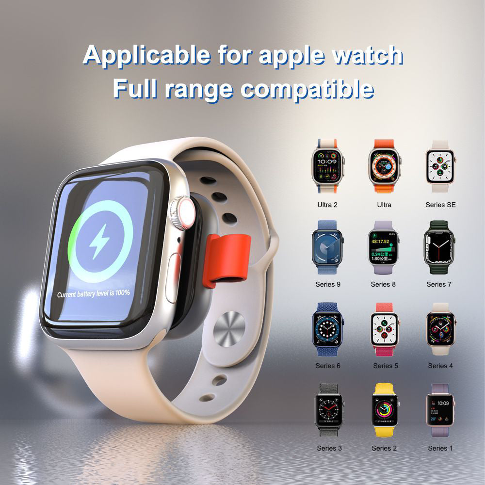 Trådløs Oplader Lito LC03 til Apple Watch Series, Sort