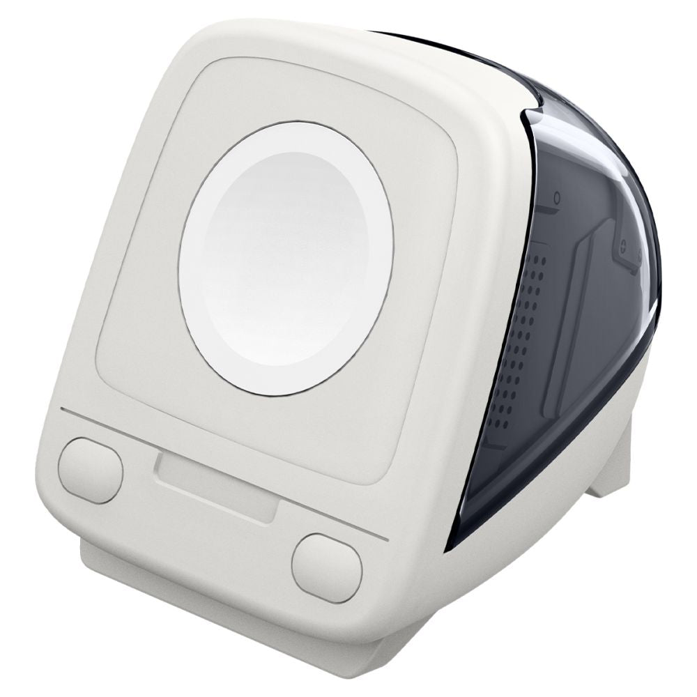 Spigen C1 Classic holder til trådløs oplader, Apple Watch Series, Grå AMP09340