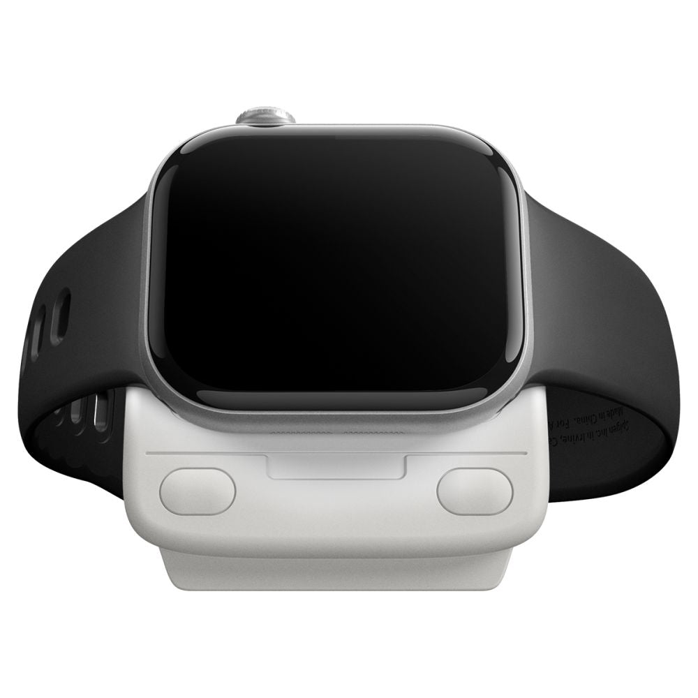 Spigen C1 Classic holder til trådløs oplader, Apple Watch Series, Grå AMP09340