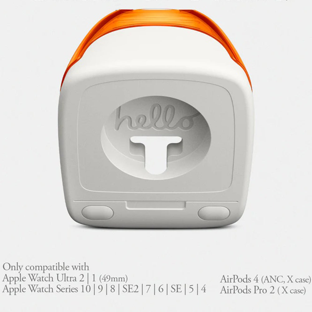 Spigen C1 Classic holder til trådløs oplader til Apple Watch Series, Rød AMP09341