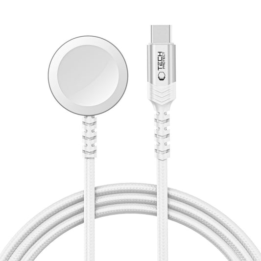 Opladningskabel Tech-Protect MC01 Ultraboost til Apple Watch Series, hvid