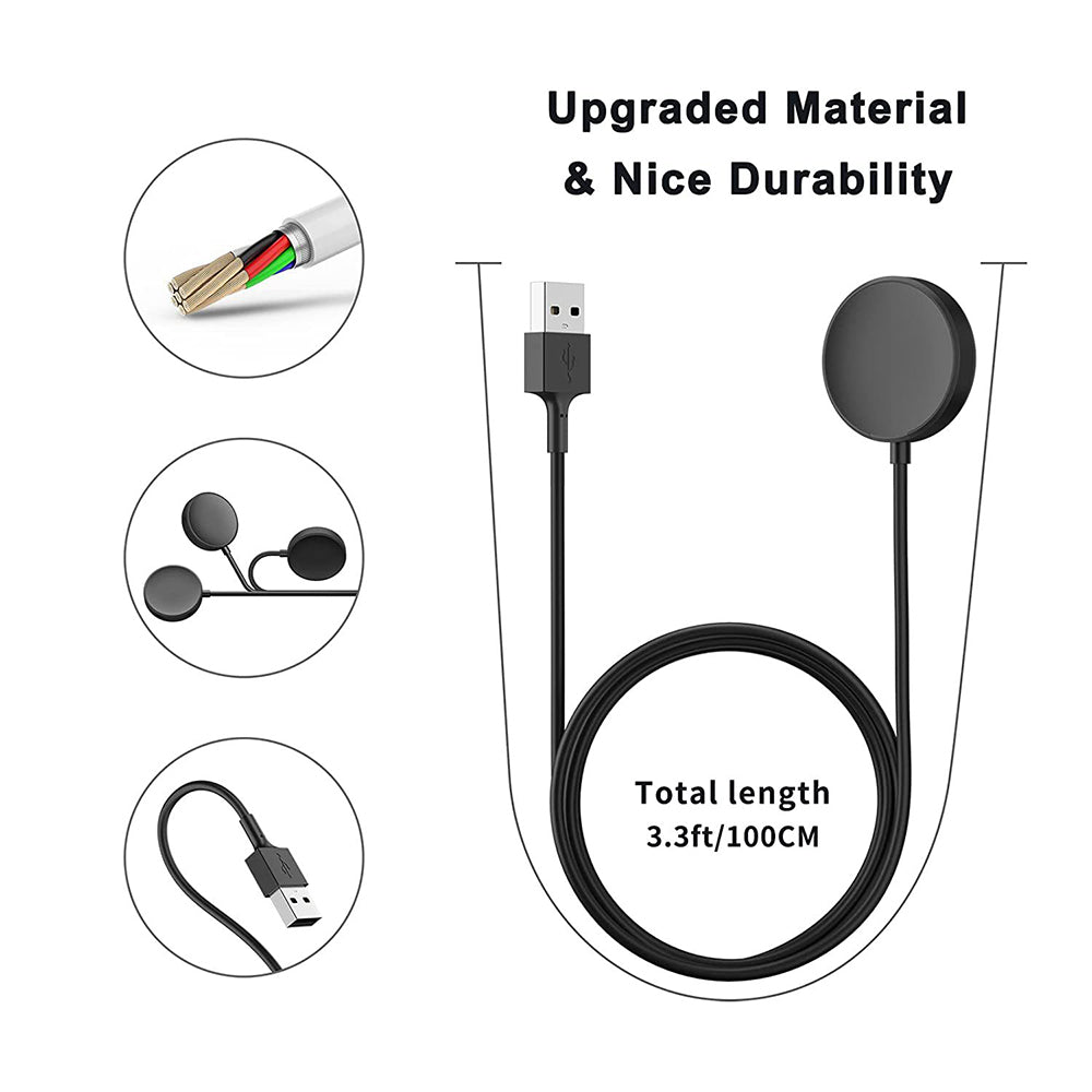 Trådløs Oplader Techsuit TSC11 til Samsung Galaxy Watch Series, USB-A, Sort