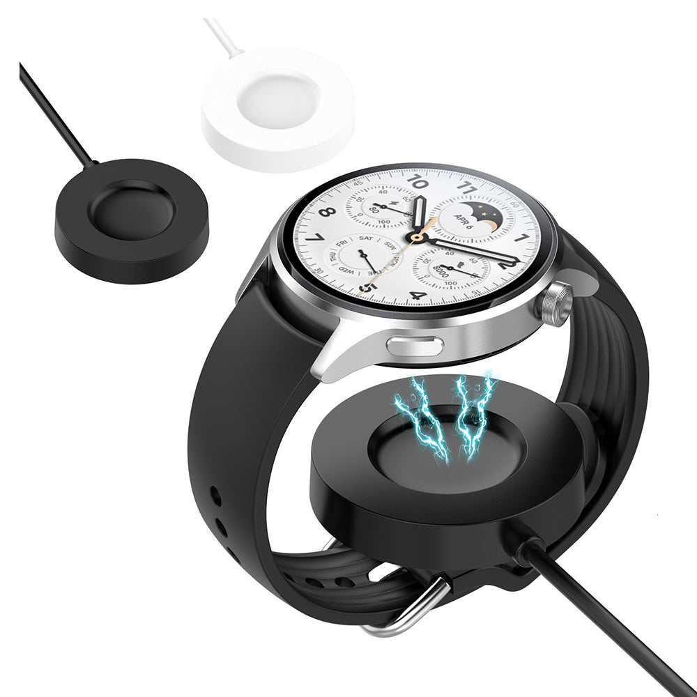 Trådløs Oplader Techsuit TXC6 til Xiaomi Watch S1 Pro, USB-A, Sort