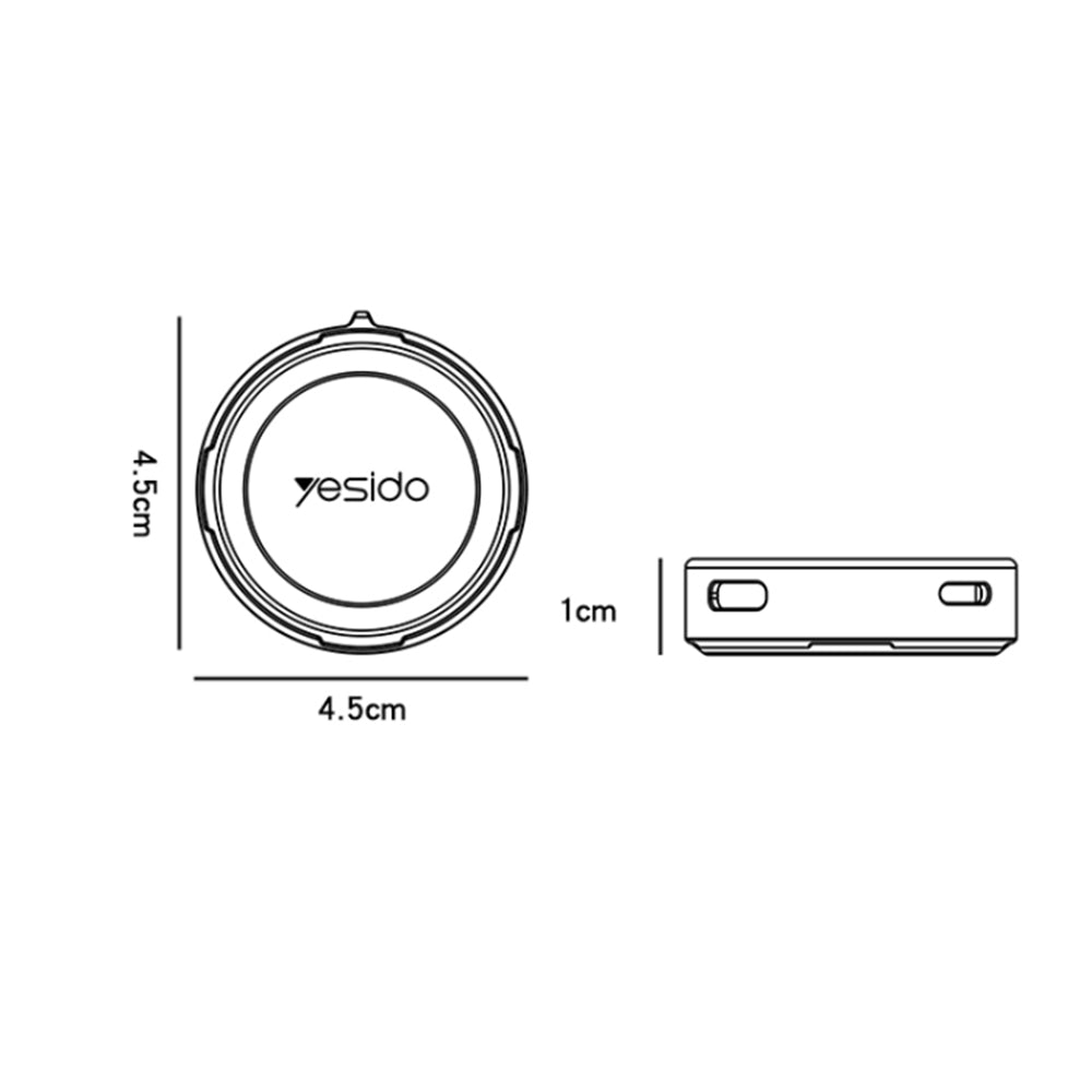 Trådløs Oplader Yesido DS18 til Apple Watch Series, Sort