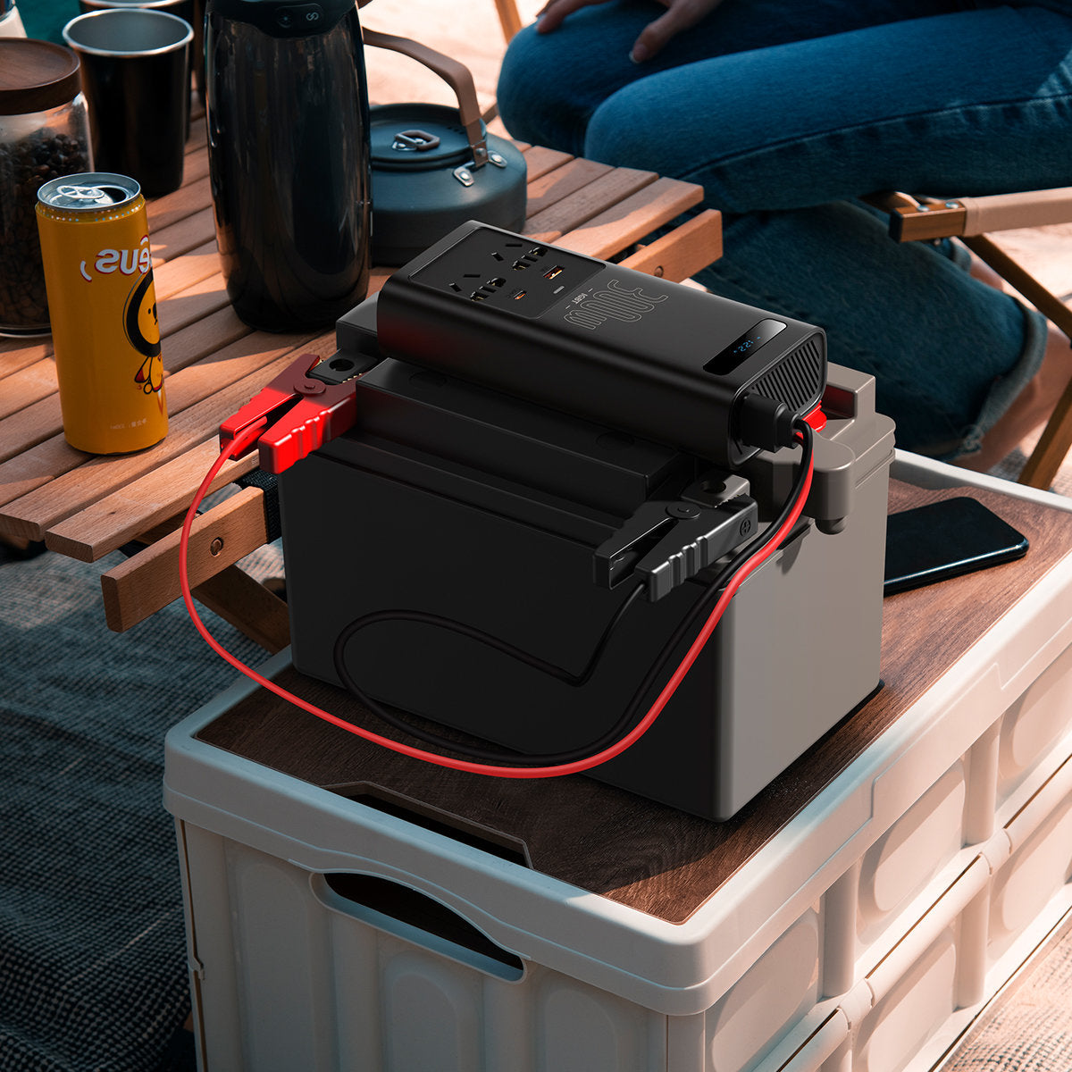 Baseus Elektrisk Bilinverter, 300W CGNB010101