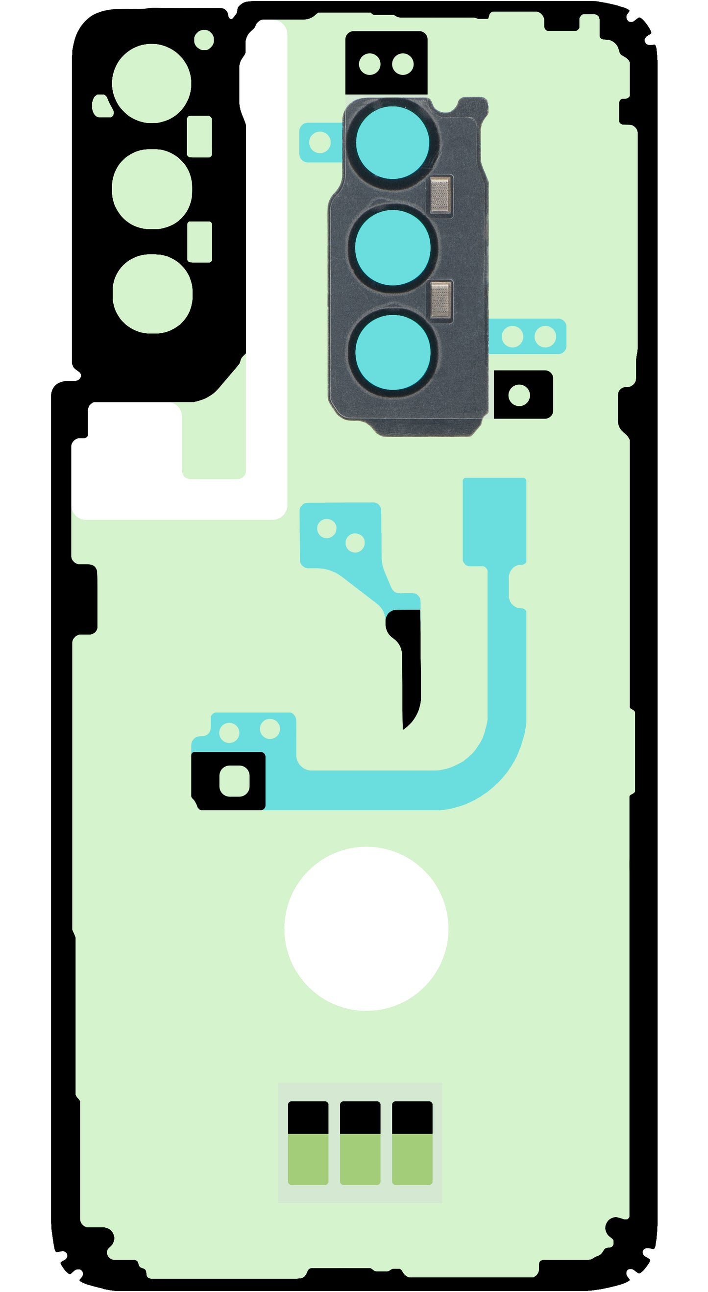 Klæbesæt til Batteridæksel Samsung Galaxy S21+ 5G G996, Servicepakke GH82-24565A