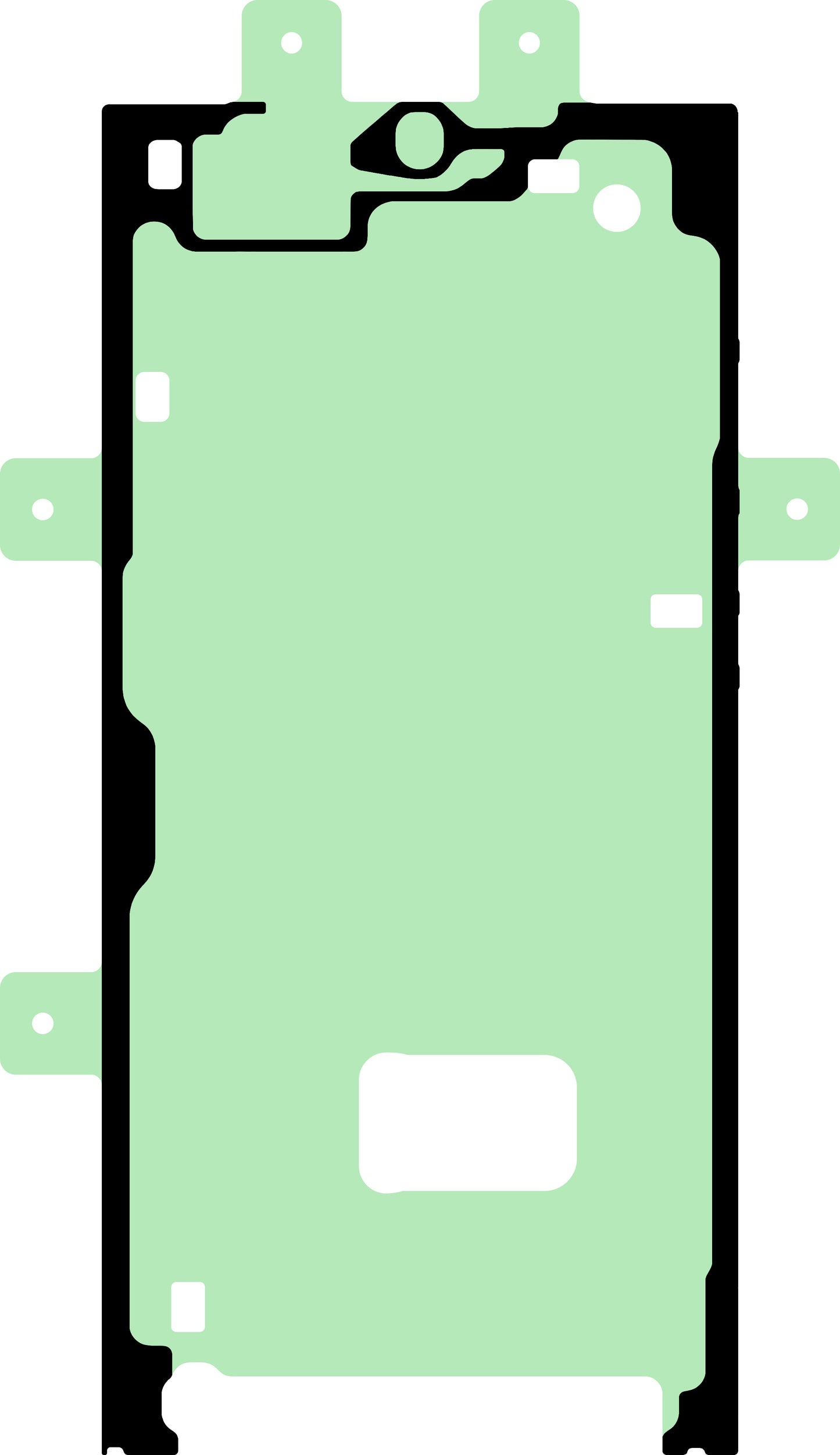 Klæbesæt til Samsung Galaxy S23 Ultra S918-skærm, Servicepakke GH82-30558A