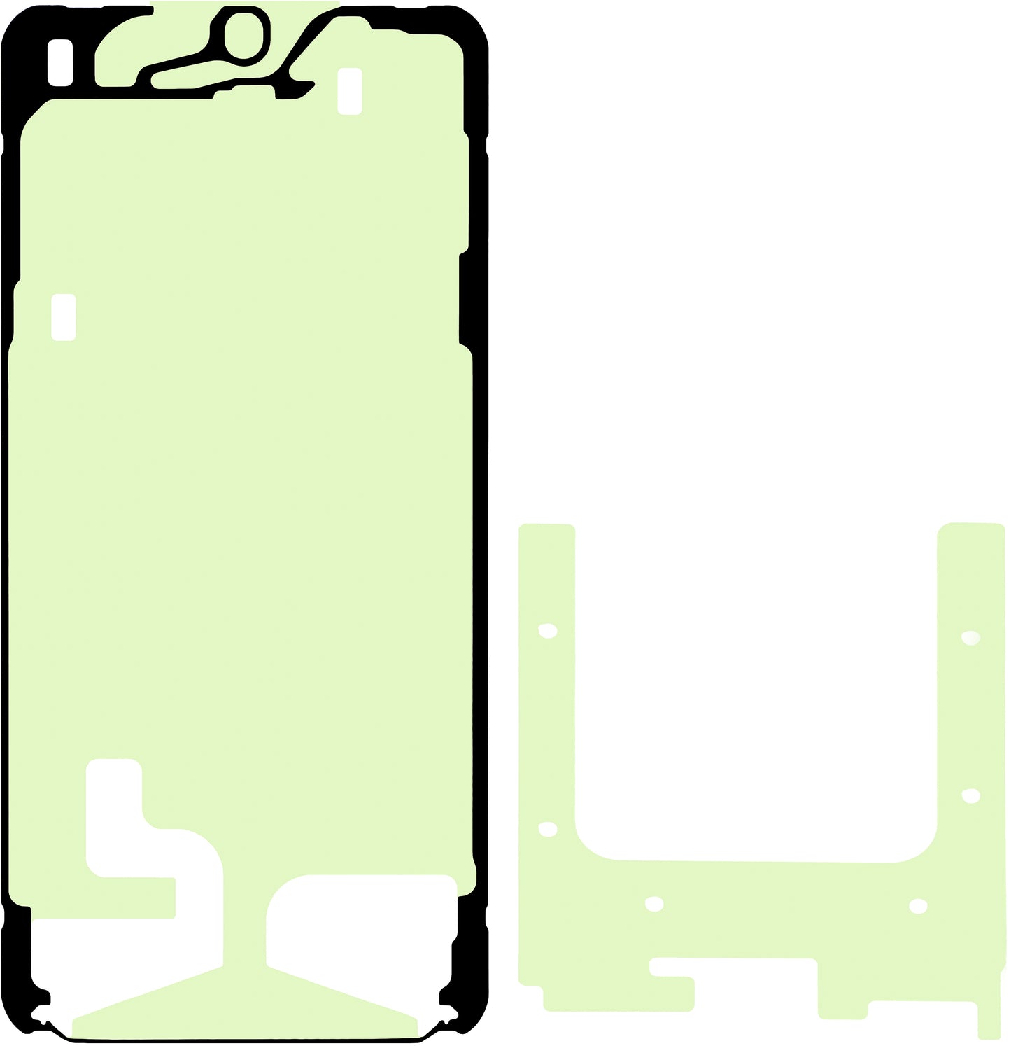 Kit til Display Lim Samsung Galaxy S25+ S936, Servicepakke GH82-36510A