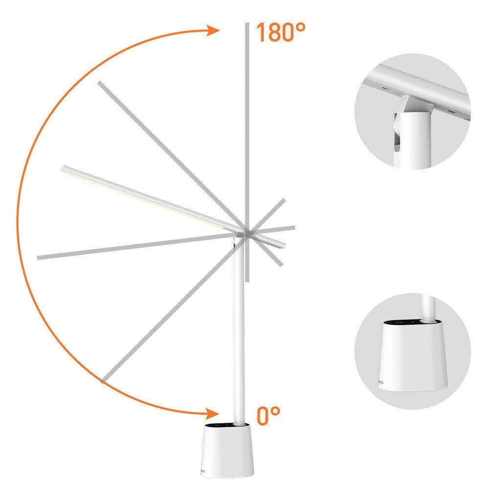 Baseus Smart Eye LED Skrivebordslampe, Hvid DGZG-02